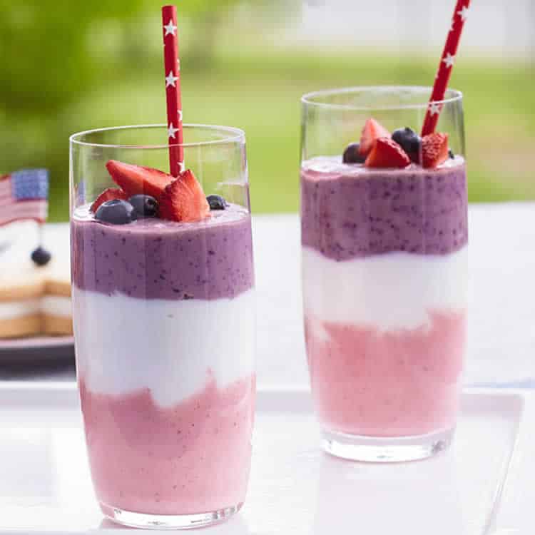 Coupe myrtille fraise au thermomix