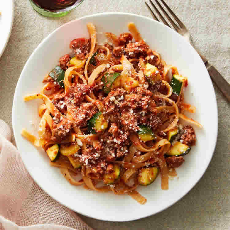 Courgettes bolognaise au cookeo