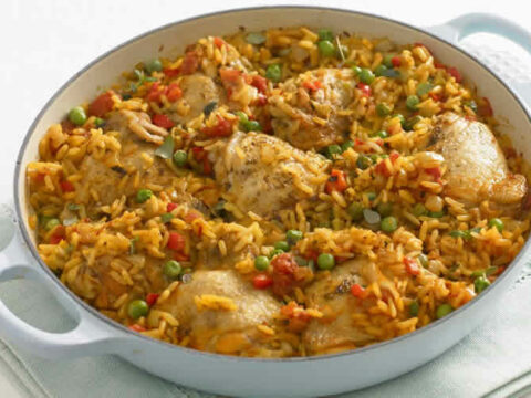 Cuisses de poulet riz et ses legumes au cookeo