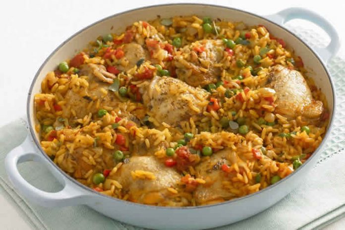Cuisses de poulet riz et ses legumes au cookeo