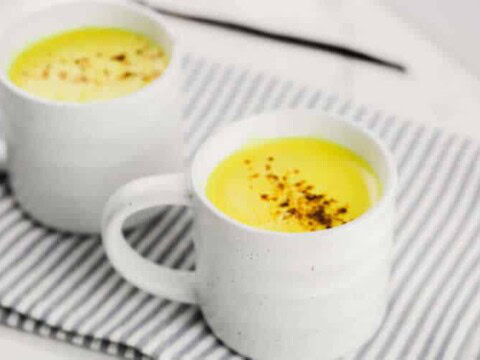 Golden latte lait d'or au curcuma avec thermomix