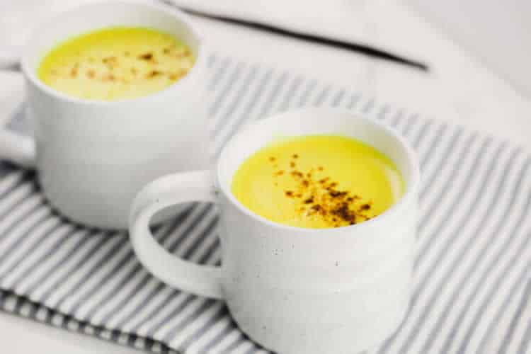 Golden latte lait d'or au curcuma avec thermomix
