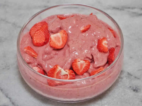 Mousse de fraises et mascarpone au thermomix