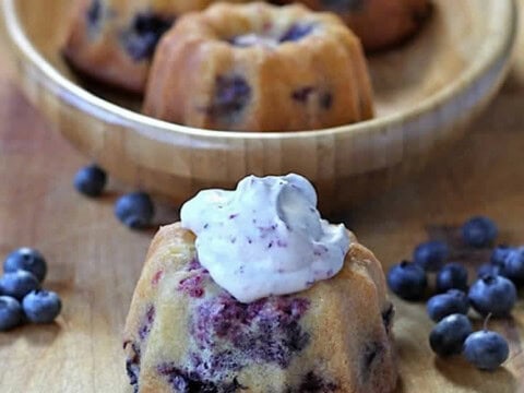 Muffins aux myrtilles au thermomix