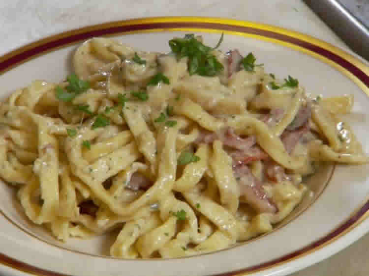 Pates aux lardons et curry au cookeo