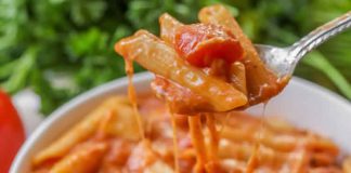 Pates sauce tomate et creme au cookeo