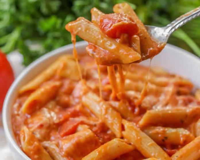 Pates sauce tomate et creme au cookeo