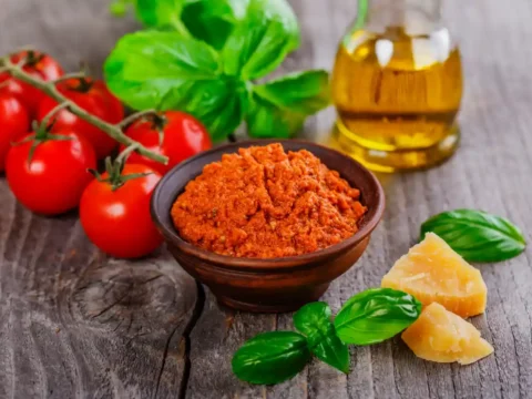pesto rosso pesto rouge avec thermomix