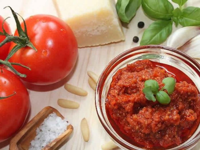 Pesto rosso - Pesto rouge avec thermomix
