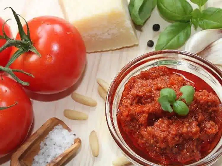 Pesto rosso - Pesto rouge avec thermomix