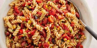 Pates au merguez cuisine mexicaine au cookeo