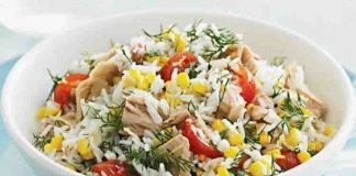Salade de riz et thon facile