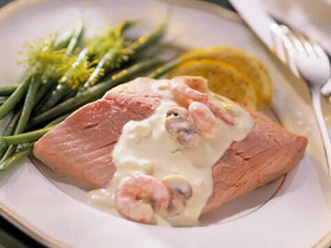 Saumon sauce crevettes au thermomix