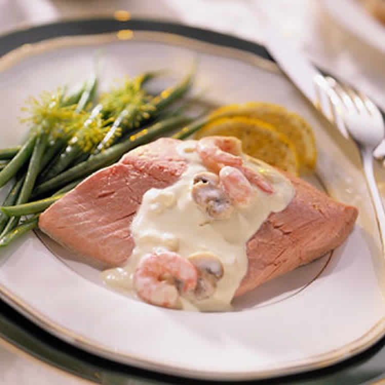 Saumon sauce crevettes au thermomix