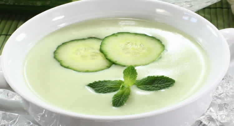 Soupe concombre et menthe au thermomix