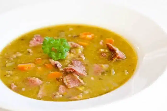 Soupe de pois casses jambon au cookeo