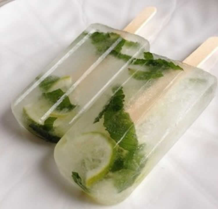 Sucette mojito glacée avec thermomix