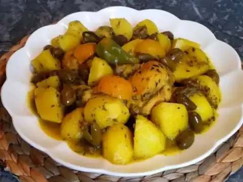tajine poulet pommes de terre olive au Cookeo