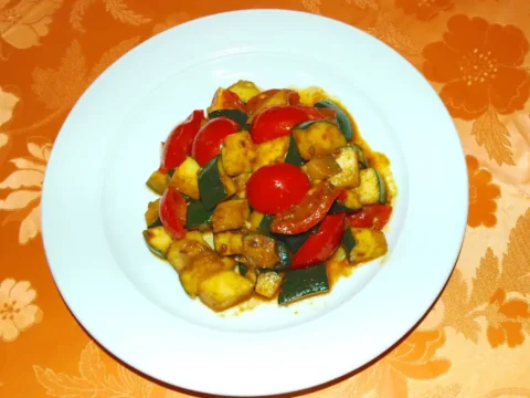 poulet courgette et tomate au cookeo
