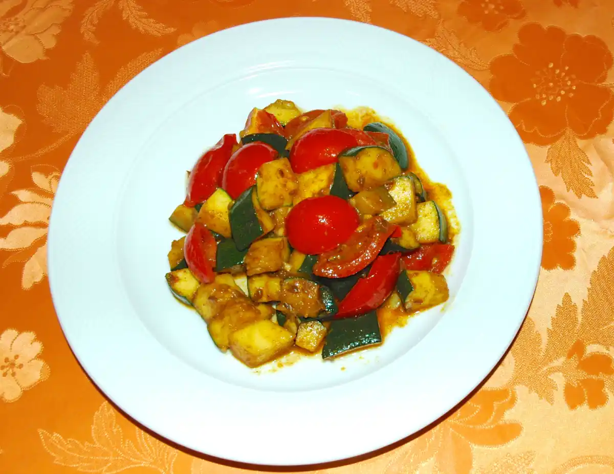 poulet courgette et tomate au cookeo