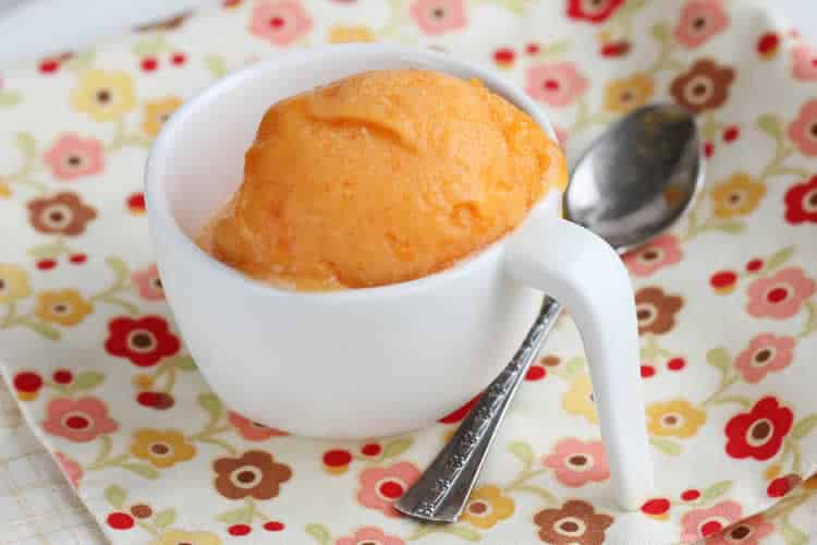 sorbet abricot avec thermomix