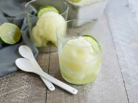 sorbet gin tonic au citron avec thermomix