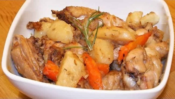 Cuisses de Poulet pommes de terre et carotte au cookeo