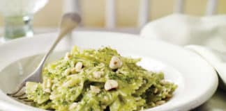 Farfalle et crème de courgettes au thermomix