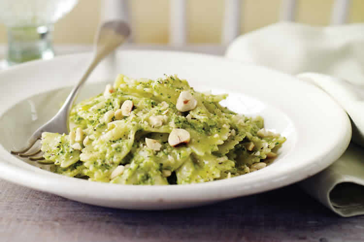 Farfalle et crème de courgettes au thermomix