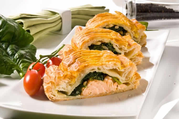 Feuilleté saumon et épinard au thermomix