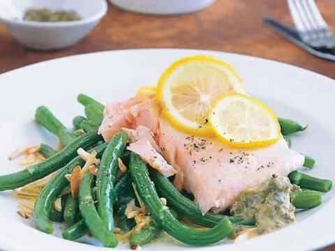 Filets de truites et haricots verts au thermomix