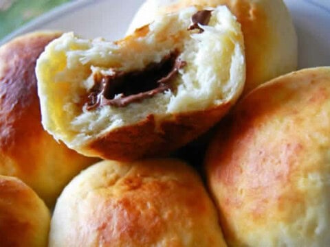Mini brioche fourrée au chocolat au thermomix