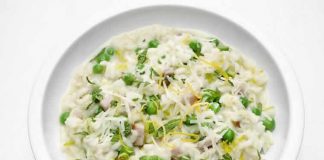 Risotto aux petits pois et jambon au cookeo