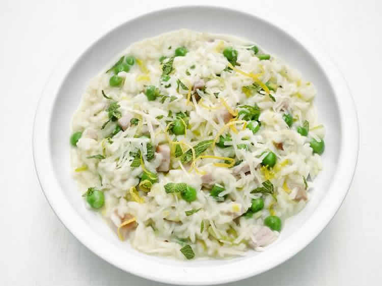 Risotto aux petits pois et jambon au cookeo