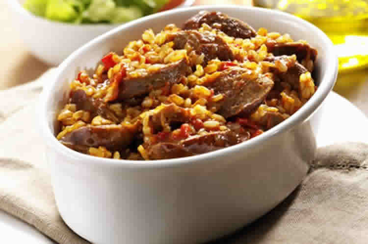 Riz saucisse au cookeo