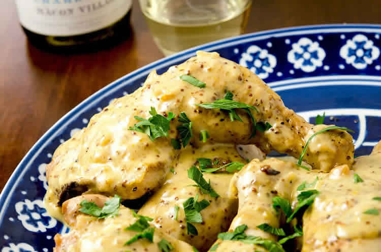 Cuisses de poulet avec moutarde au cookeo