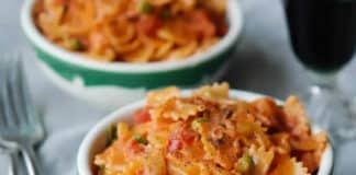Farfalle et viande hachée au cookeo