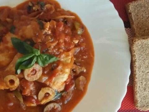 Poulet olives vertes et tomates au cookeo