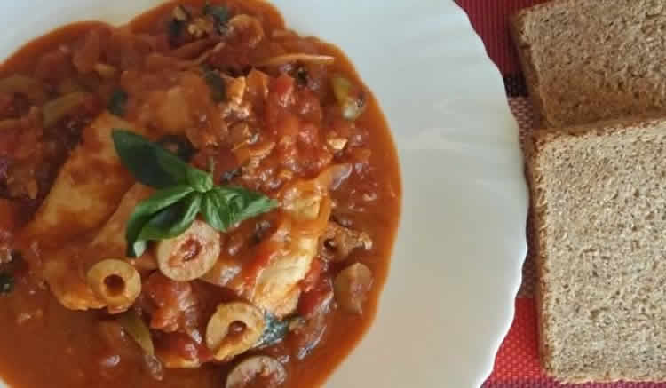 Poulet olives vertes et tomates au cookeo