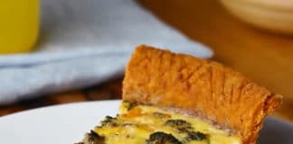 Quiche brocoli bacon et cheddar