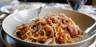 Recette Spaghetti bolognaise aux lentilles et carottes weight watchers