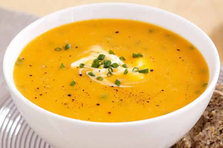 Velouté potimarron et ciboulette au cookeo