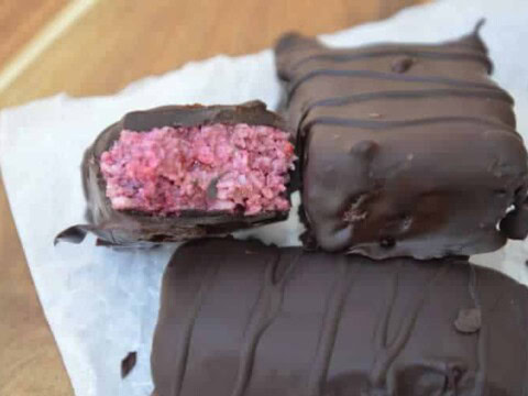 Barre chocolat framboise au thermomix