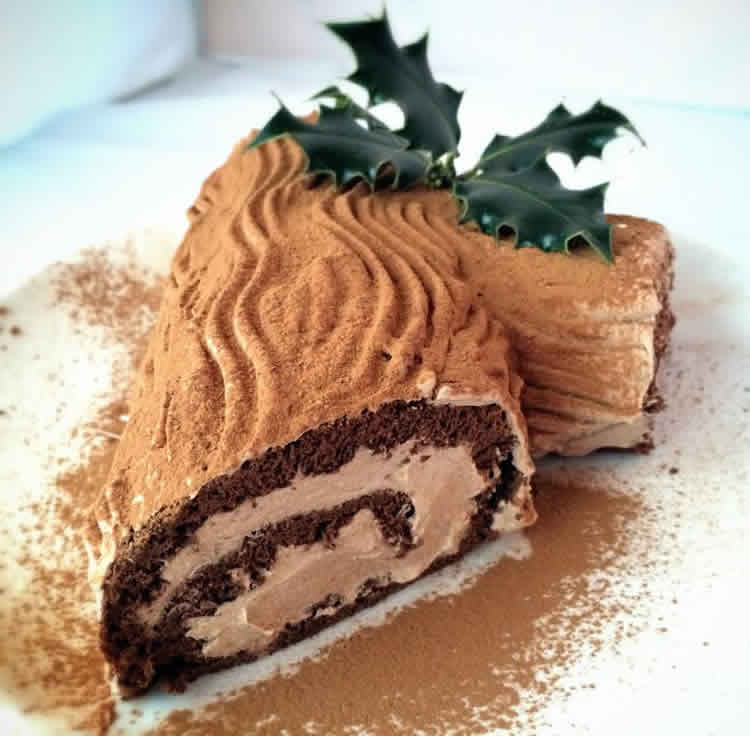 Bûche de Noël chocolat orange