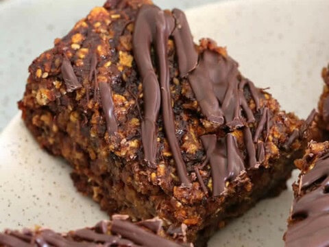 Carrés aux dattes et flocons d'avoine au thermomix