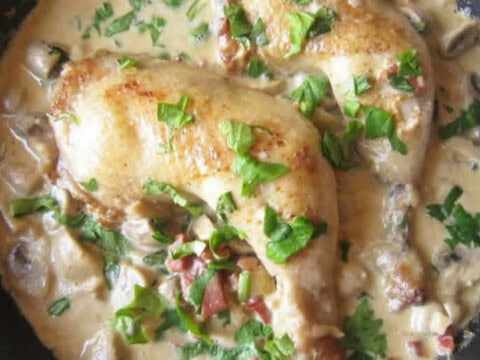 Cuisse de poulet au cookeo a la creme