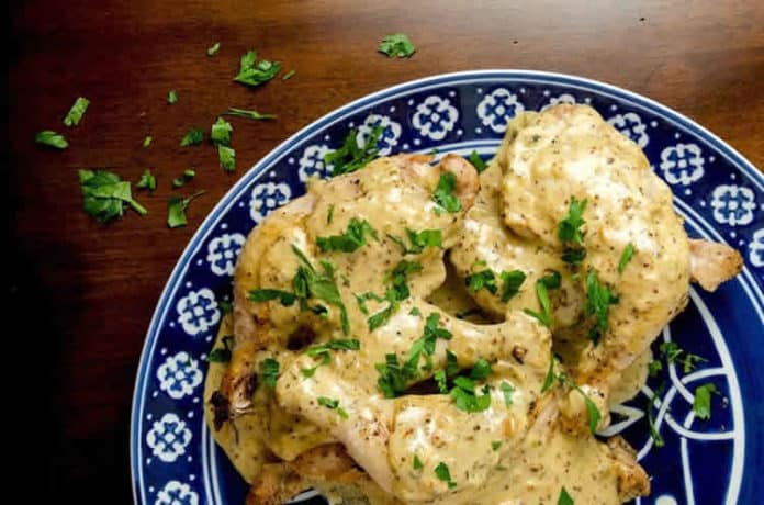 Cuisse de poulet moutarde cookeo