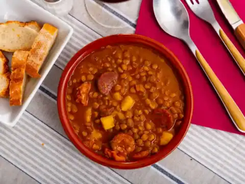 lentilles pommes de terre et saucisse au Cookeo