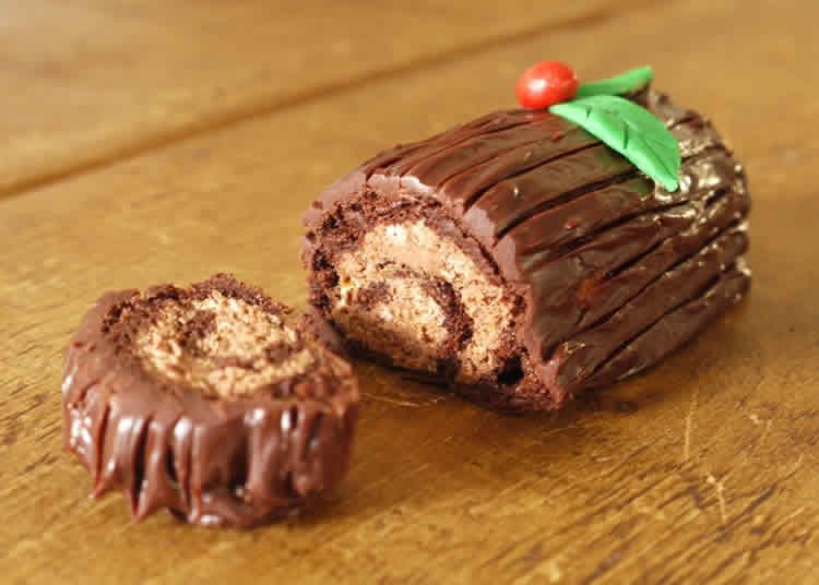 Mini bûche au chocolat et amaretto