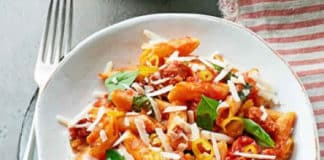 One pot pasta chorizo poivrons et tomates au cookeo